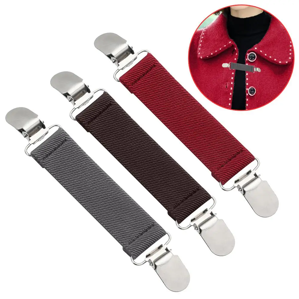 1PC Fashion Fit Dress Cinch Clips Retro Cardigan Clip Shawl Brooch Duck Clip Clasps Sweater Blouse Pin Charm Gift