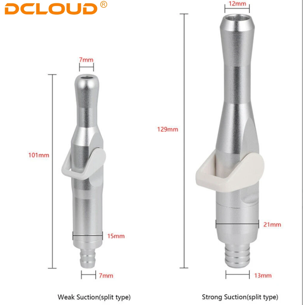 Eyectores de saliva dental Válvulas de succión Saliva oral Fuerte débil Adaptador de punta de pieza de mano Equipo de dentista Odontología