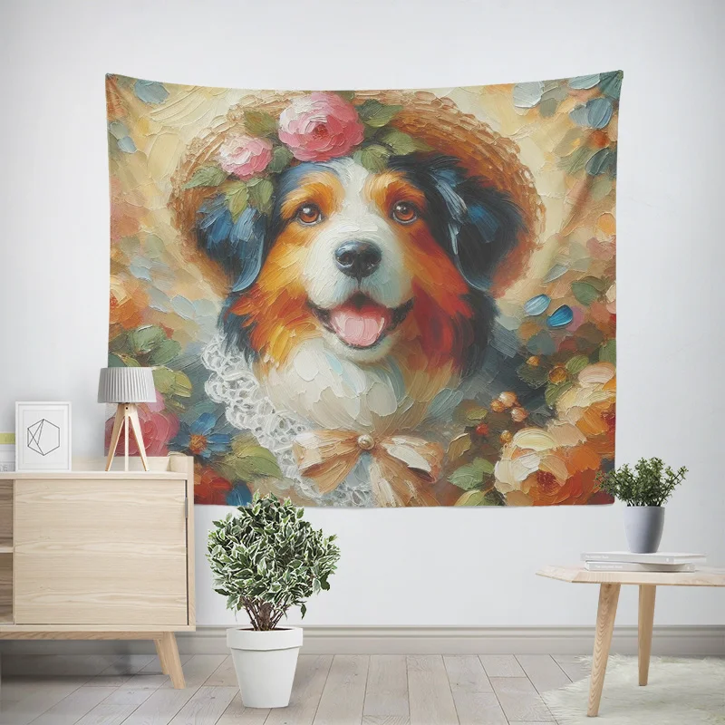

Animal Theme Illustration Tapestries Wall Cloth Living Room Bedroom Decoration Modern Abstract Art Home Textile Tapestries