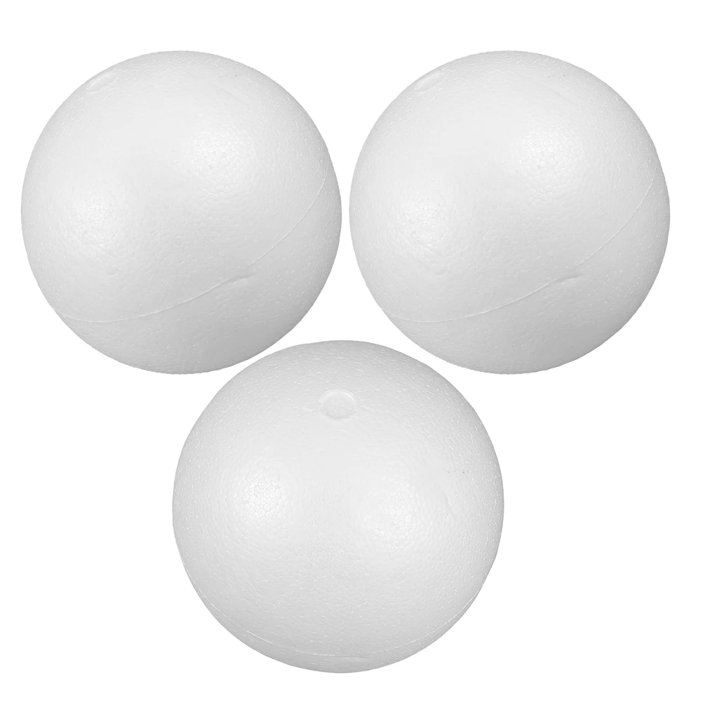 

3pcs Foam Ball Small Craft Balls Props Round Photo Ornament Blank Lightweight DIY Wedding Party Accessories