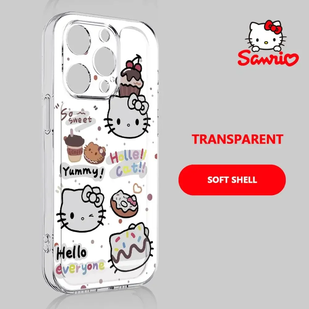 Kitty Cat Phone Case Fall Prevention Iphone 16/15/14/13/12/11 Woman Phone Cases Hello Kitty Fashion Accessory Brithday Gift