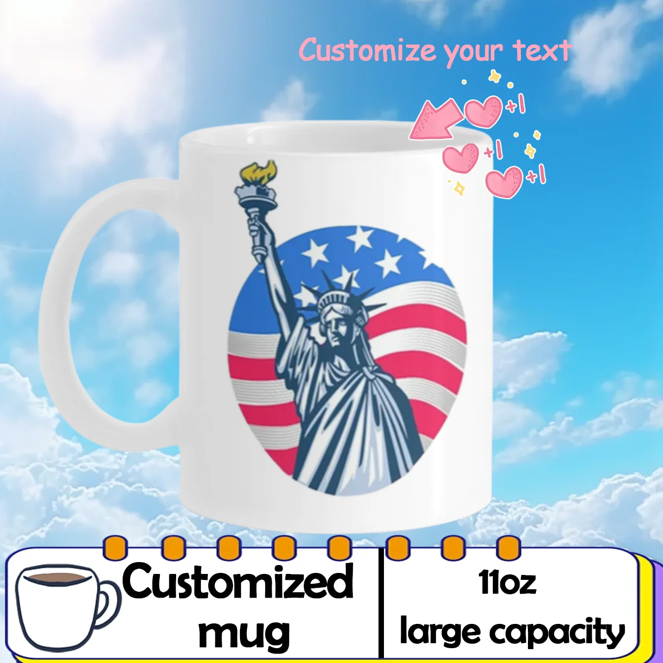

Customized mug with large capacity Personalized cup with picture text name personalized gift