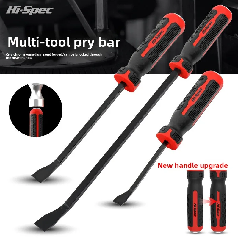 

Hi-Spec Multifunction Pry Bar Flat Head Crowbar Nail Puller Tire Lever Tool Set for Car Repair Woodworking Demolition DIY Use