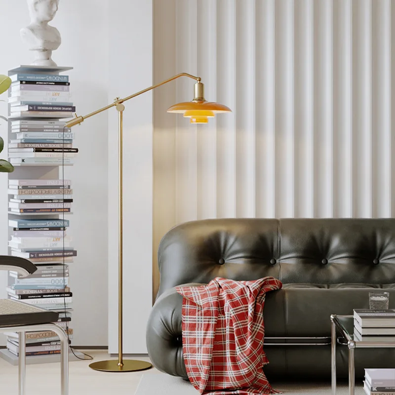 โคมไฟตั้งพื้น PH3/2 สไตล์นอร์ดิก สำหรับห้องนั่งเล่น โซฟา แสงไฟสร้างบรรยากาศแบบโบราณ