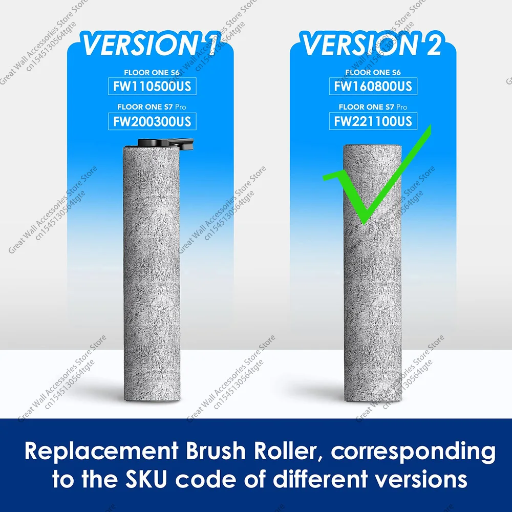 Roller Brush For Tineco Floor One S6/S7Pro Version 2/S7 Flashdry Vacuum Cleaner Accessories Replacements Filters Brush Roller