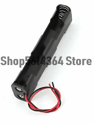 Dual Side 2-Wire Spring Load 4 x 1.5V AA Battery Holder Case Box 2pcs