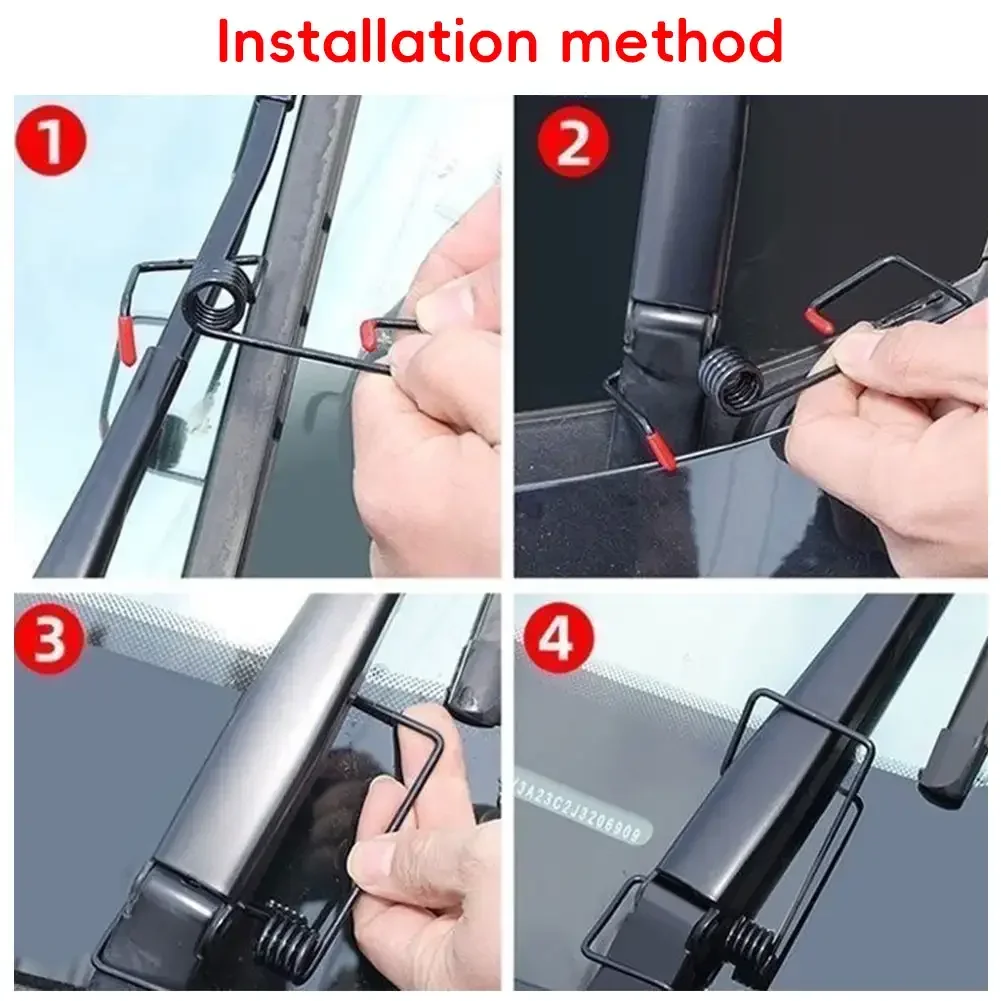 Universal Car Intelligent Windshield Wiper Arms Wiper Booster Spring Alloy Rubber Wipers Spring Auto Replaceable Parts Tools