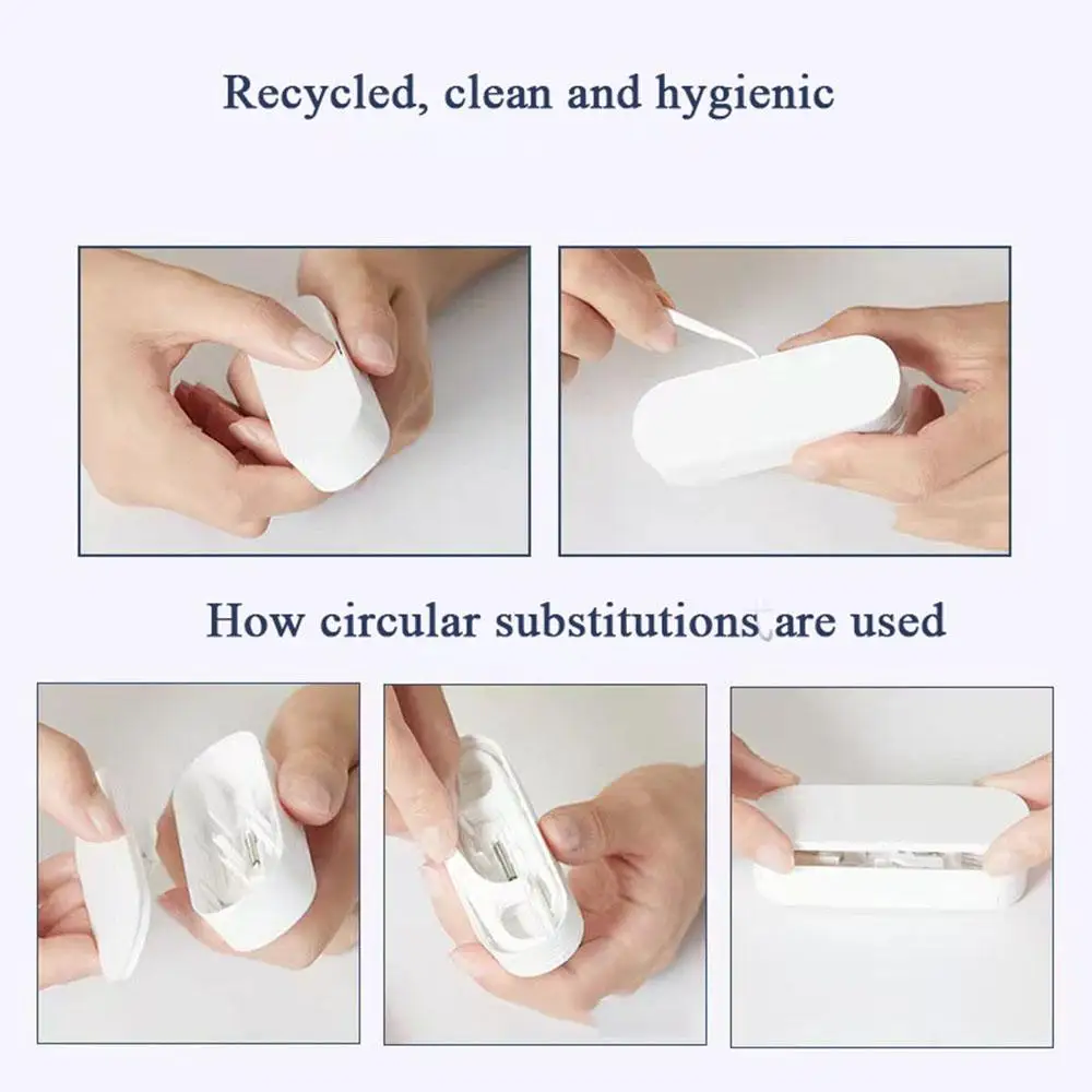 10cs/Box Floss Dispenser Automatic Dental Floss Storage Box Portable Toothpick Floss Container Reusable Teeth Flosser Holder