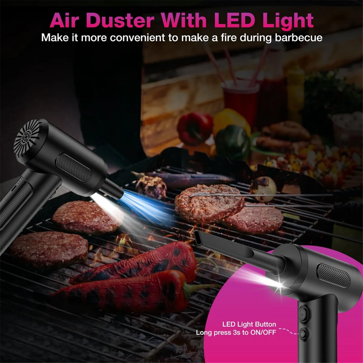 

vacuum cleaner Multipurpose Electric Duster and Air Blower,Compressed Air Cleaner for PC,Replace