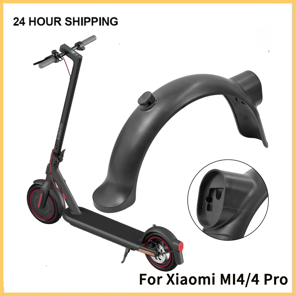 Rear Mudguard Fender Mud Guard for Xiaomi 4 Pro Electric Scooter Skateboard Tire Splash Fender Brake Taillight Lamp