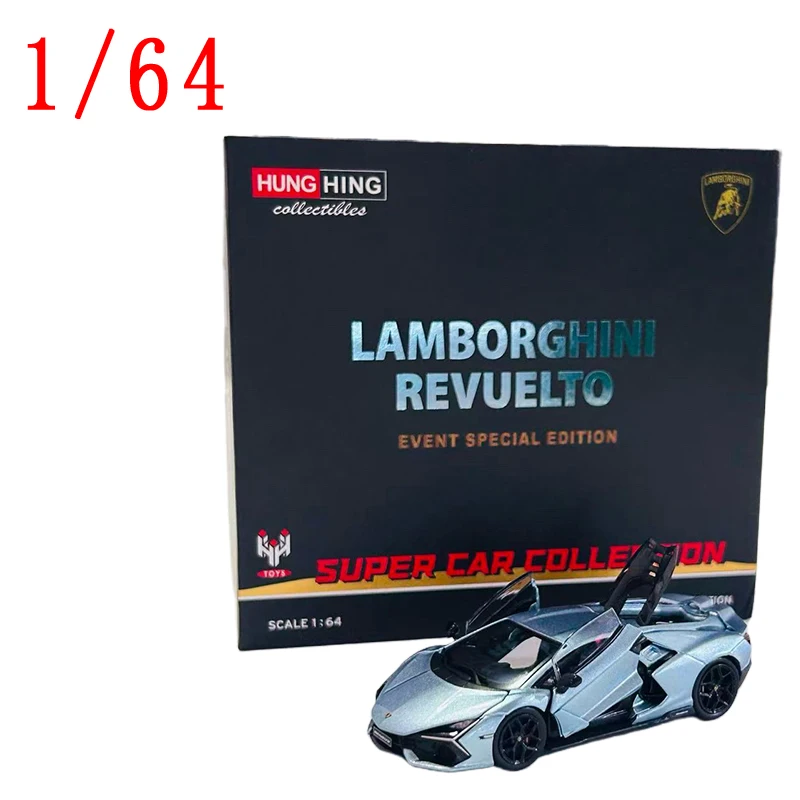 

Hung Hing Diecast 1/64 Scale Lamborghini Reventon Alloy Car Model Lamborghini Supercar Ice Blue Play Vehicles Toys for Boys Gift