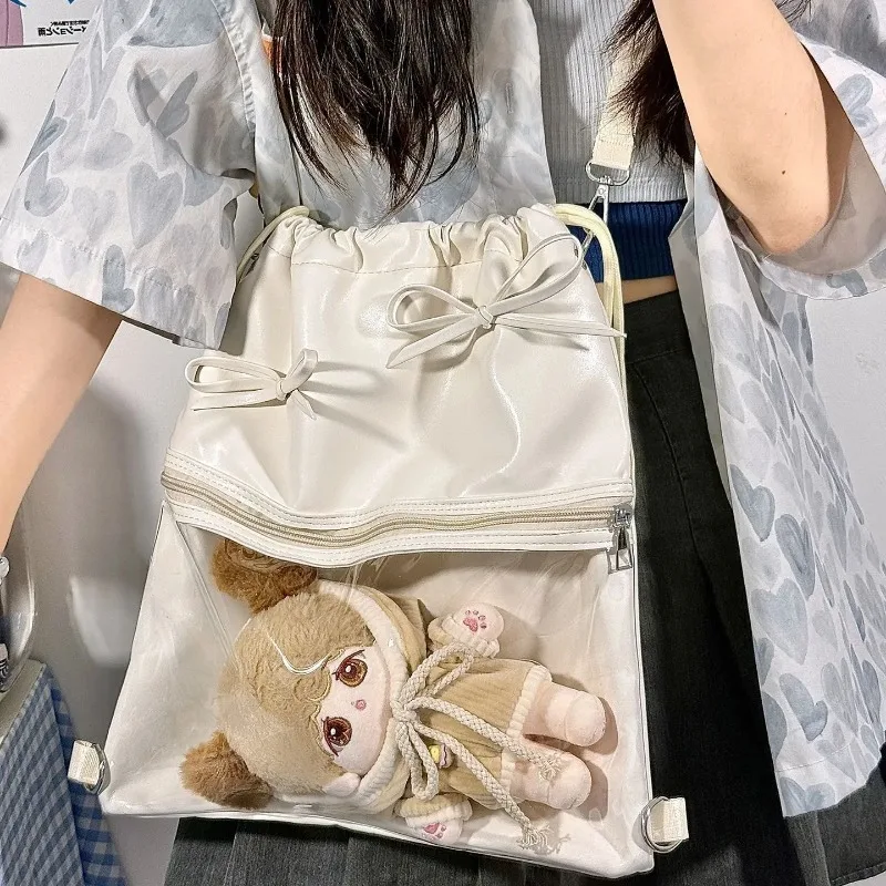 

New Large Capacity Women's Shoulder Bag Japanese Sweet Girl Ulzzang Y2K Ita Bag Daily Commuting Casual Dolls Bag Backpack