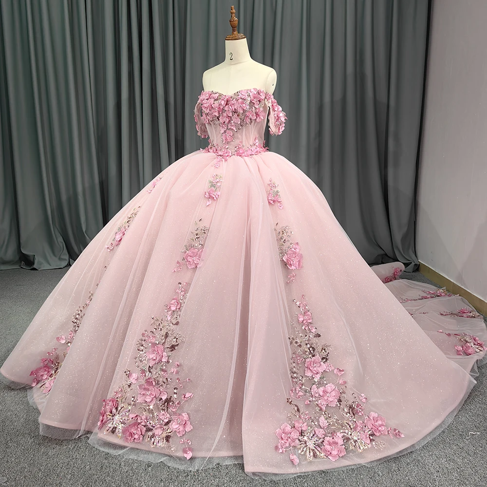 Jancember First-rate Brand New Quinceanera Dresses 2024 Ball Gown Backless Sweetheart Appliques Pearls Pleat Bar Mitzvah DY5720