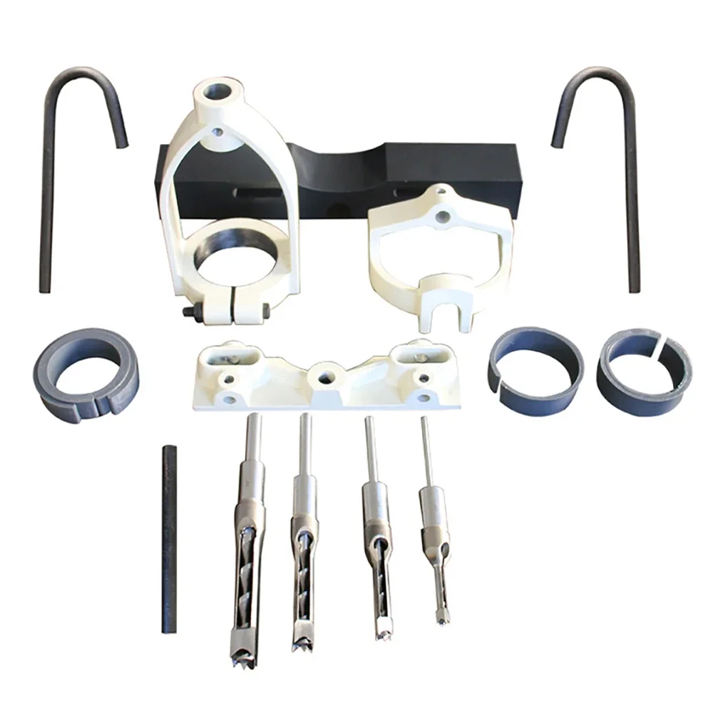 Square Tenon Machine Accessory Set DIY Drill to Tenon Machine Conversion Tools Kit Mortising Machine Utility Woodworking Tool