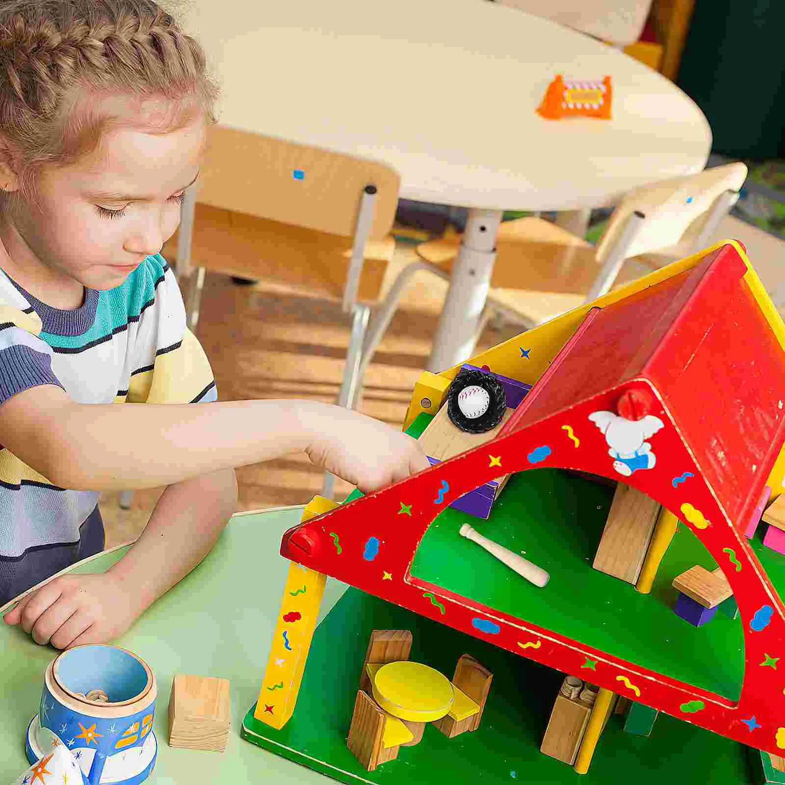 Ensemble de jeu l'inventaire pour filles, modèle de baseball, chauves-souris, jouets pour enfants, accessoires de maison de simulation, sport pour enfant