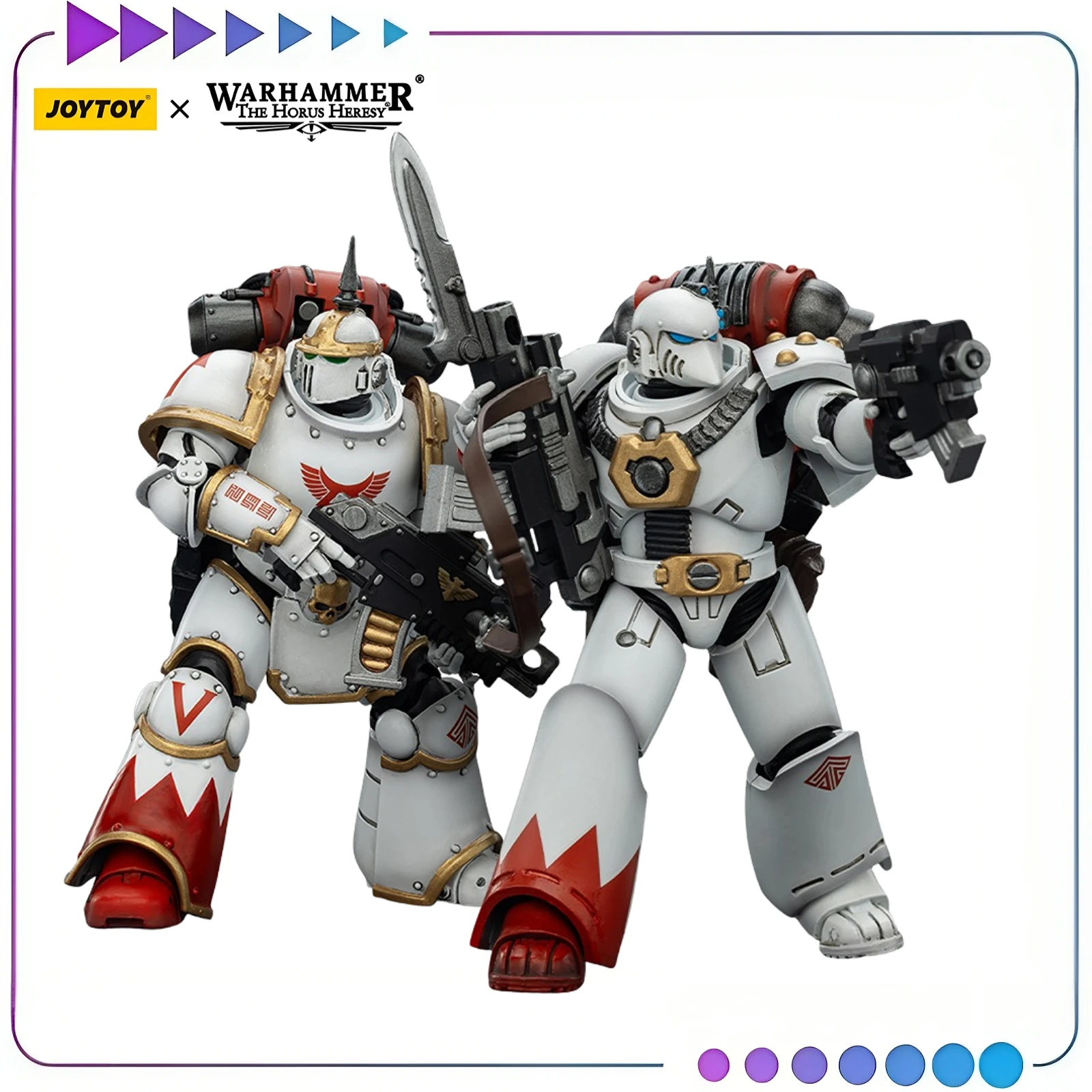 

【Pre-sale】JOYTOY Warhammer 40K White Scars MKIll Tactical Legionary 2Pcs 1/18 Action Figure Model Toy