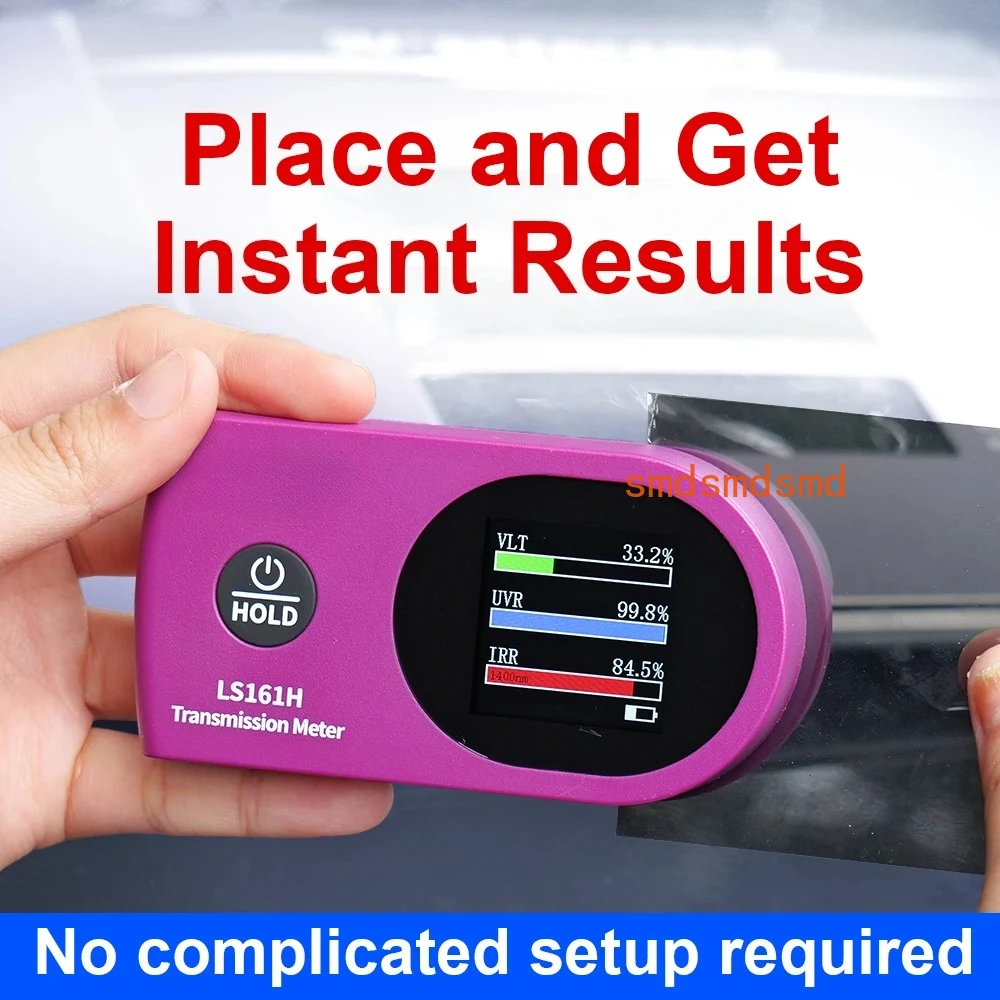 New Arrival Window Tint Meter TSER VLT UV IR Transmission Tint Meter LS161 LS161A LS161H Solar Film Tester for Cars