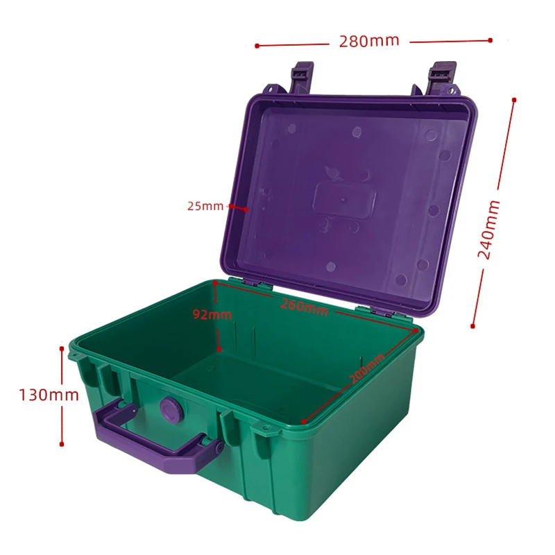 Plastic Tool Storage Box Handheld Hardware Repair Tools Organizer Boxes Portable Equipment Instrument Safety Protection Case