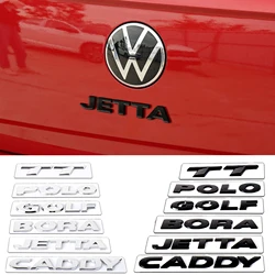 1pc ABS 3D Letter Car Rear Trunk Emblem Sticker for Volkswagen Golf 7 5 8 6 TT POLO BORA CADDY JETTA Auto Accessories Styling