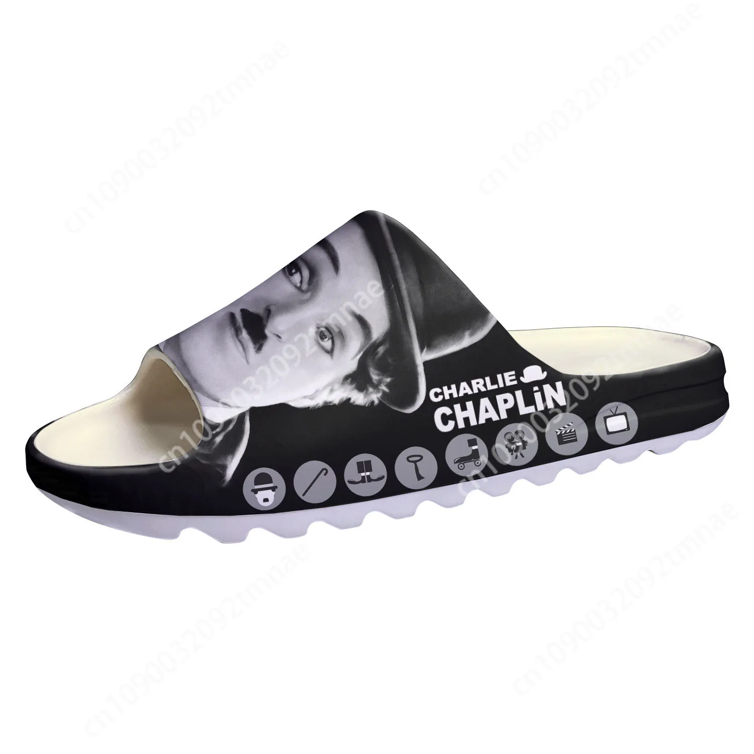 

Charlie Chaplin Soft Sole Sllipers Home Clogs Customized Step On Water Shoes Mens Womens Teenager Step in Sandals