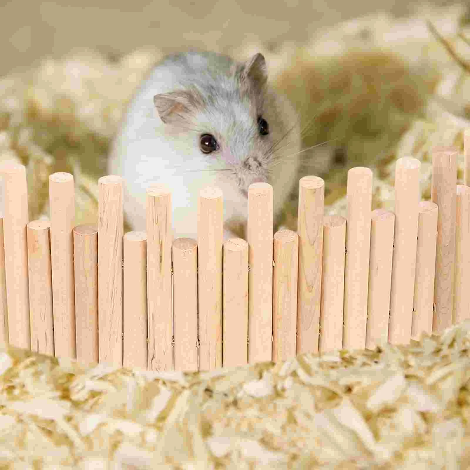 Cerca de hamster separando pequena gaiola para animais de estimação ornamento escada de madeira brinquedos para pássaros escalada animais acessórios