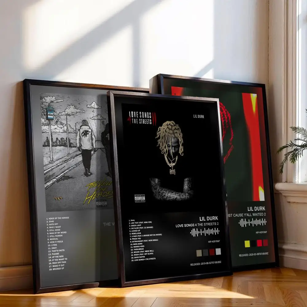 Lil Durk Poster Musik Album Cover für Zimmer Leinwand Malerei Druck Kunst Home Wand Dekor Bild Geschenk