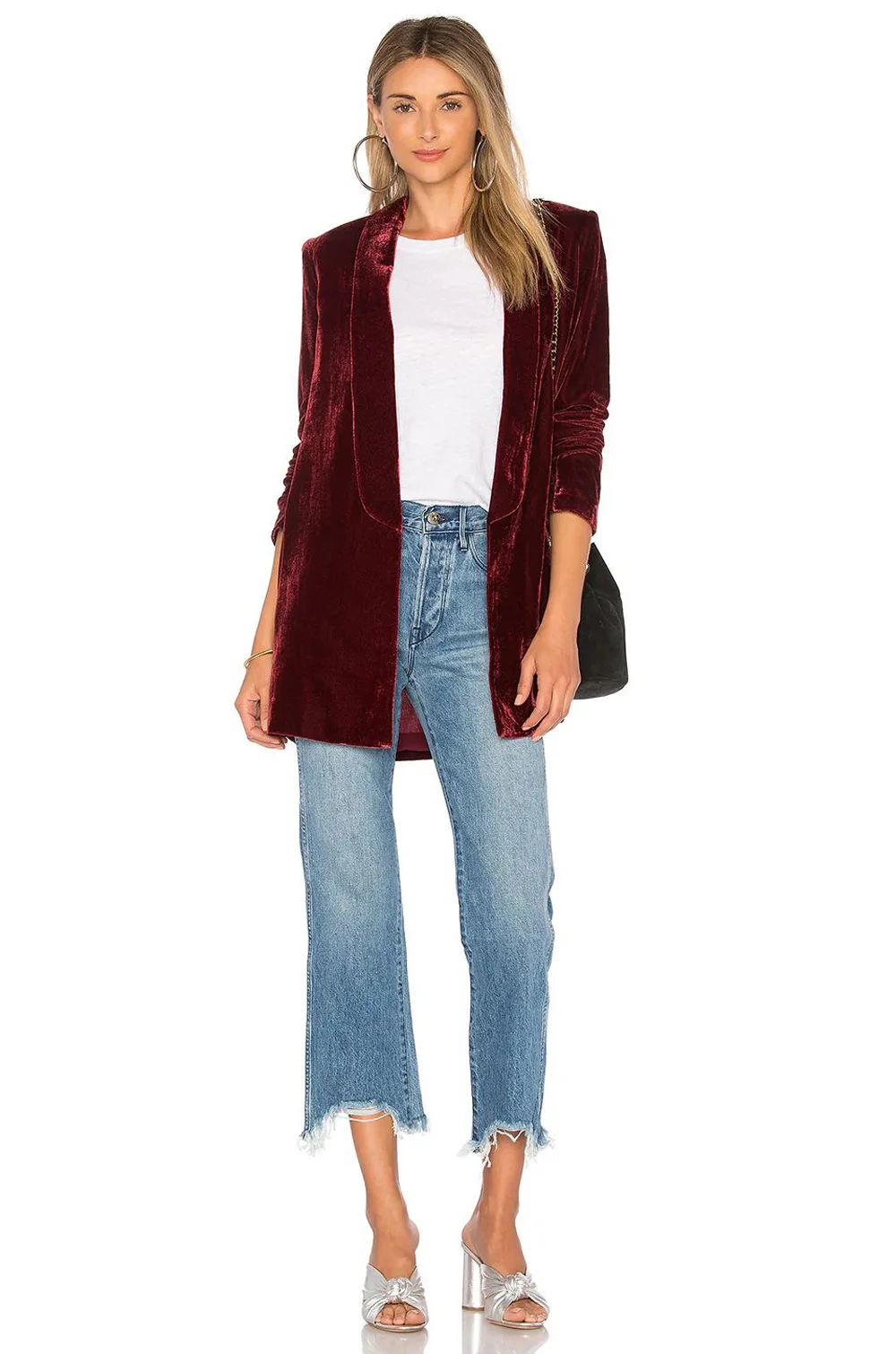 Blazer Pleuche informal para mujer, Chaqueta de traje con solapa de manga larga de Color sólido con frente abierto para adultos