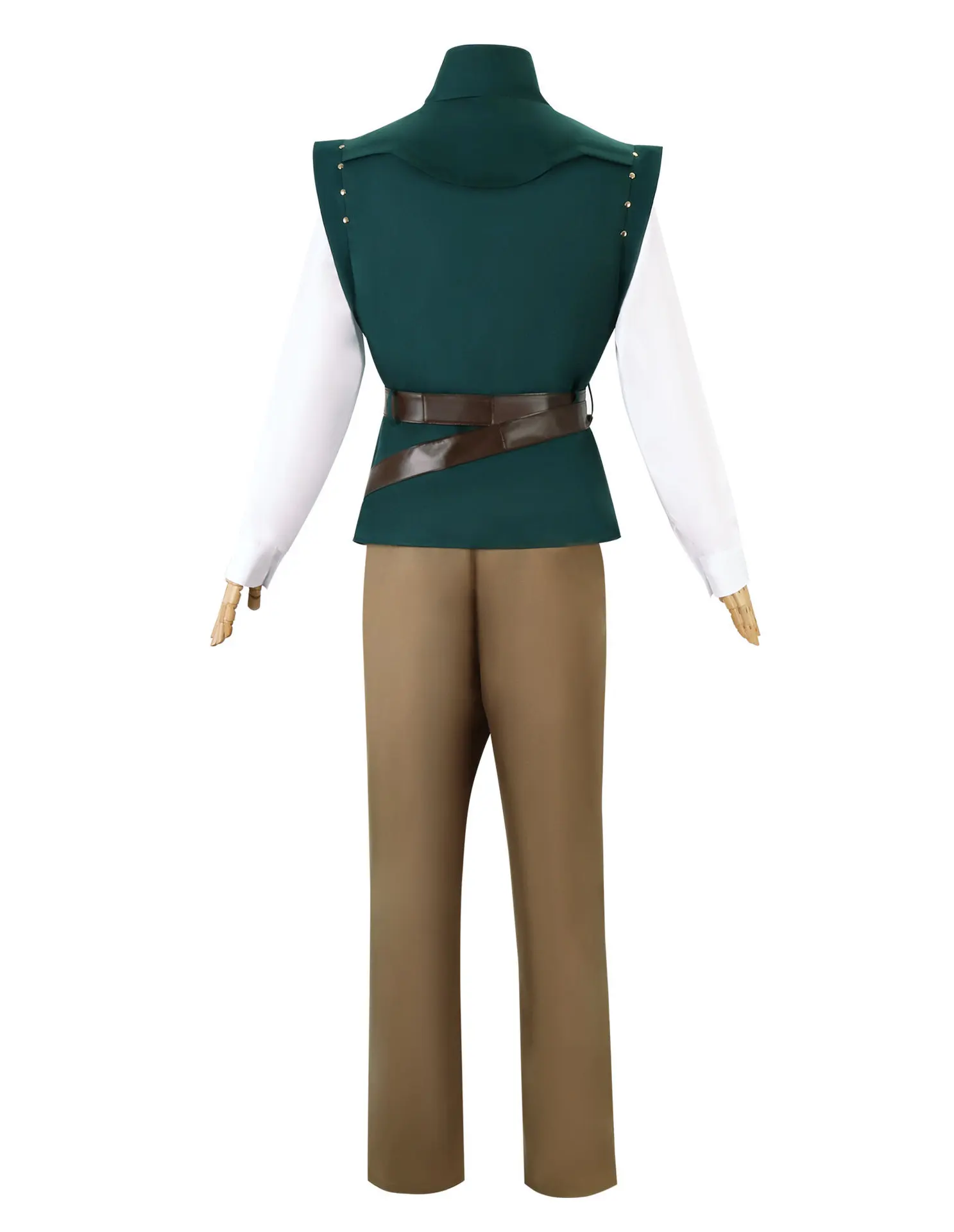 Film Flynn Rider Prins Cosplay Kostuum Volwassen Mannen Carnaval Uniform Vest Broek Jas Pakken Halloween Prins Cosplay Kleding