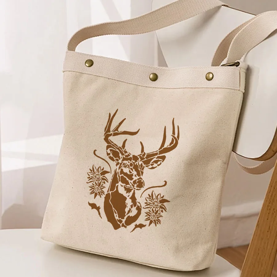 مجموعة واحدة مكونة من 4 قطع من استنسل الحيوانات والفراشات القابل لإعادة الاستخدام مقاس 8.3 × 11.7 بوصة - قوالب رسم يدوية للنسيج والخشب وسجل القصاصات وفن الحائط