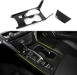 Car Gear Shift Panel Decals Fit for Honda Accord 2018 2019 2020 2021 2022 10th Gen Accessories ABS Carbon Fiber Interior Sticker