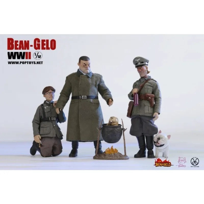 POPTOYS 오리지널 빅 헤드 군인 시리즈 아름다운 서양 숲 Kahn \ 브랜드 애니메이션 액션 피규어 모델 장난감 소년을위한 모델 선물