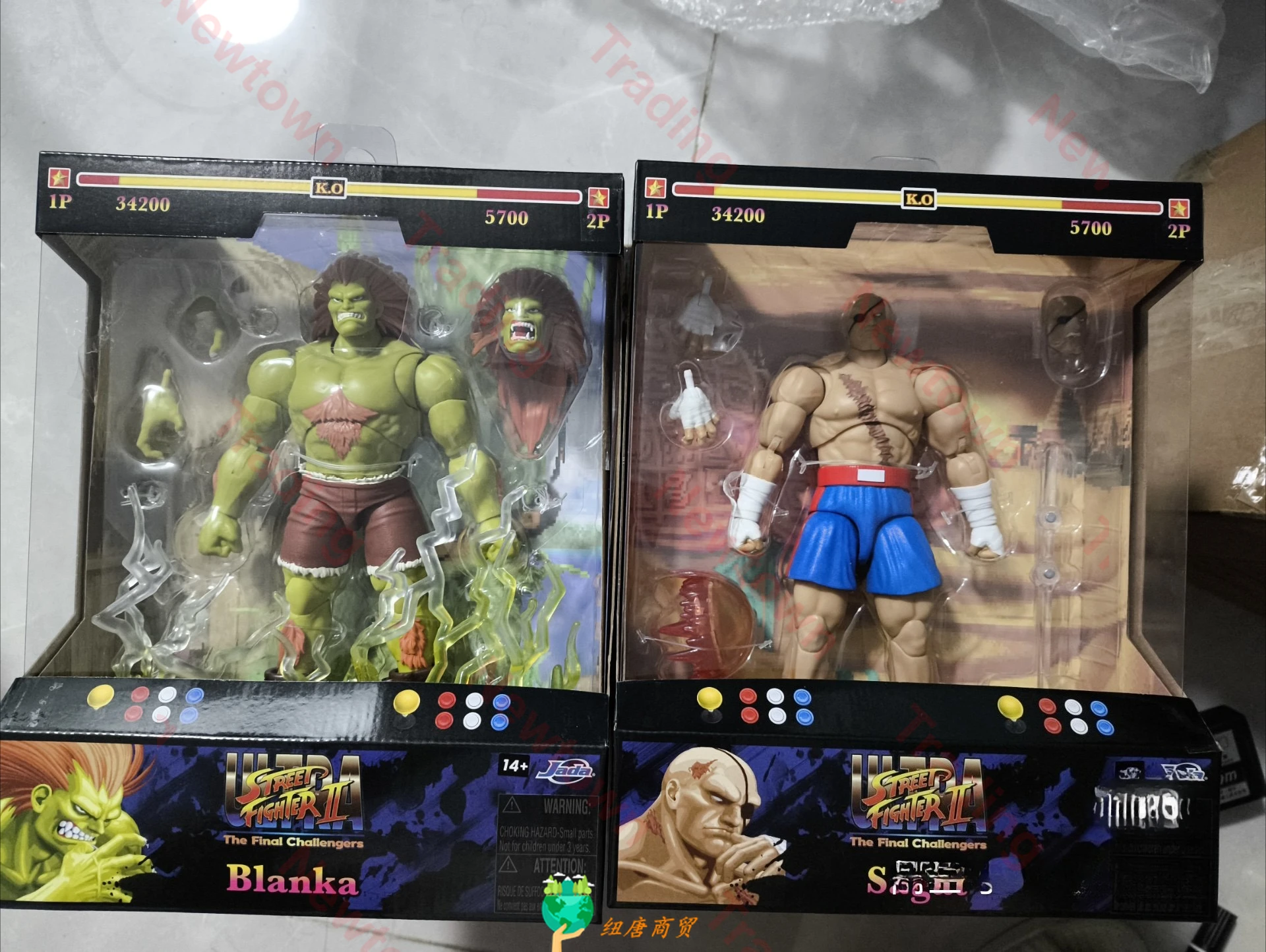 

New In Stock Original Jada Street Fighter 6 Blanka Viktor Sagat Anime Figure 15cm Viktor Sagat Action Figure Custom Toys Gift