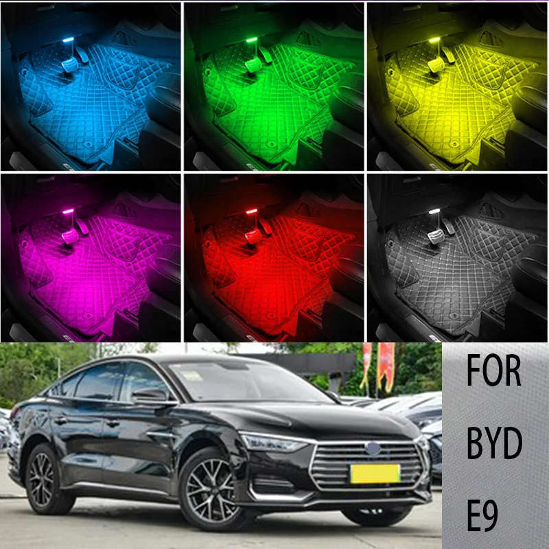 

FOR Byd-e9 LED Car Interior Ambient Foot Light Atmosphere Decorative Lamps Party decoration lights Neon strips