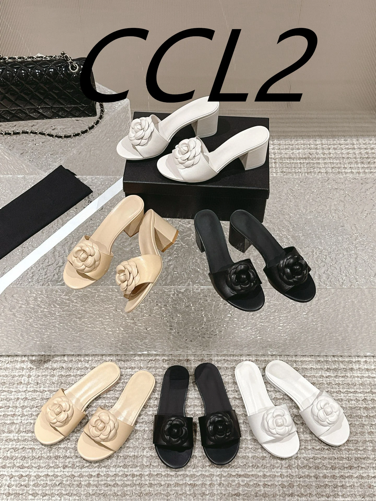 

24 years early spring new women's flat shoes with heel slippers, flat, with the heel of two optional, 6cm heel height, sheepskin