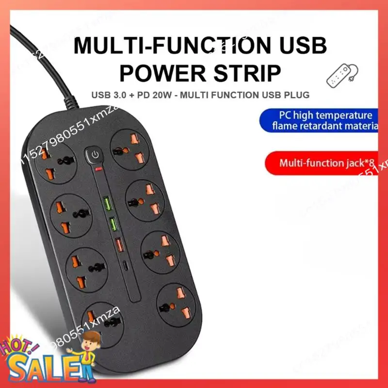Универсальная розетка для удлинителя ABCL с удлинителем, порт USB Type-C для вилки стандарта США, розетка переменного тока, мультипризрак, вилка стандарта США