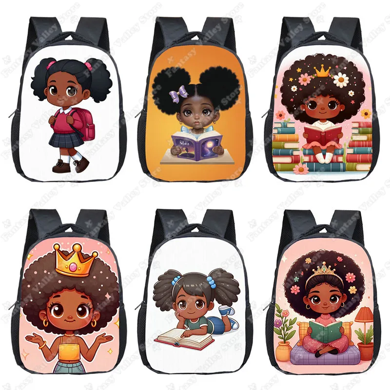 african-girls-school-bags-com-flores-e-coroa-cartoon-book-backpack-kindergarten-bookbag-mochilas-pequenas-preto-presente