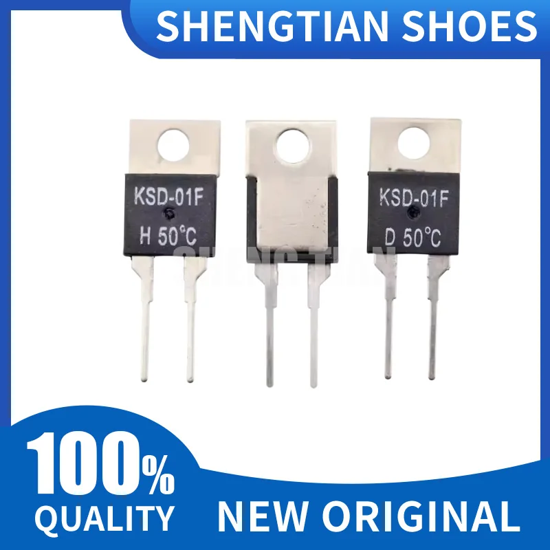 2PCS KSD-01F JUC-31F 40 50 60 70 80 90 100 DegC NC Normally Closed NO Normally Open Thermal Switch Temperature Sensor Thermostat