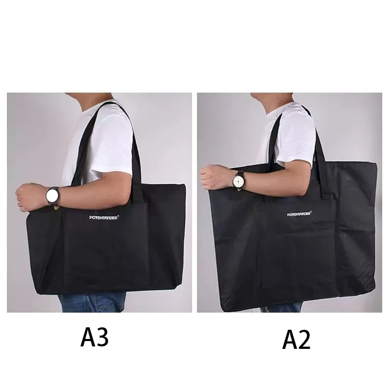 Портативная водонепроницаемая холщовая художественная сумка большой емкости A2 A3, папка для рисования для художников-переноска для рисования и эскизов