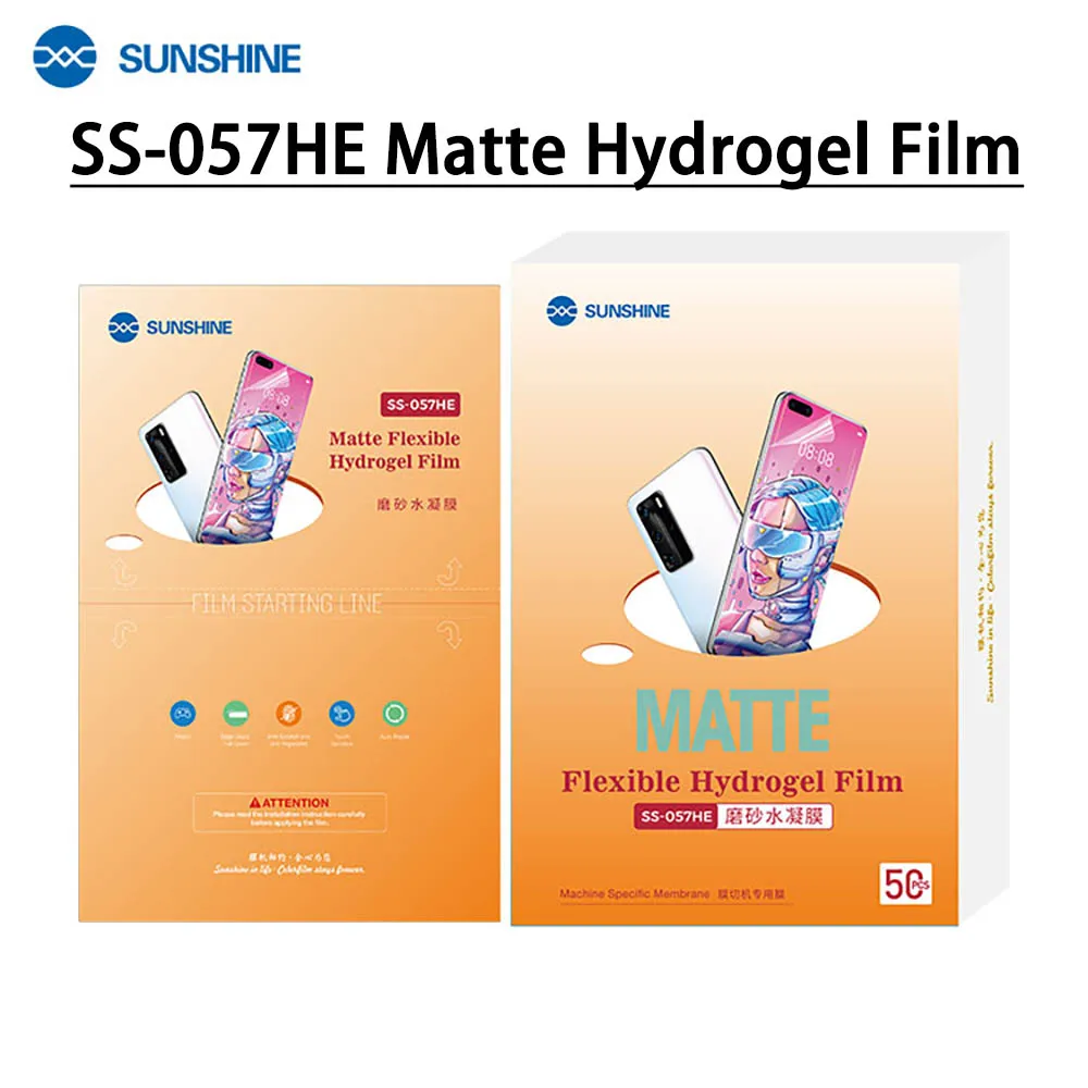 Sunshine Hydrogel Movies SS057H SS-057HE SS-057HB Anti-blue HD Matte SS-057A Cellphone Protector Movies for SS-890C Pro Plotter