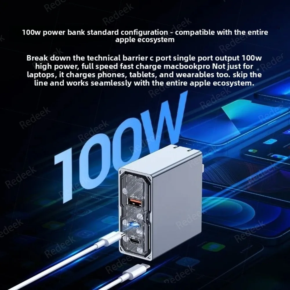 Nubia Red Magic GaN6 Pro Charger Deuterium Edge Edition 100W Three Port Gallium Nitride