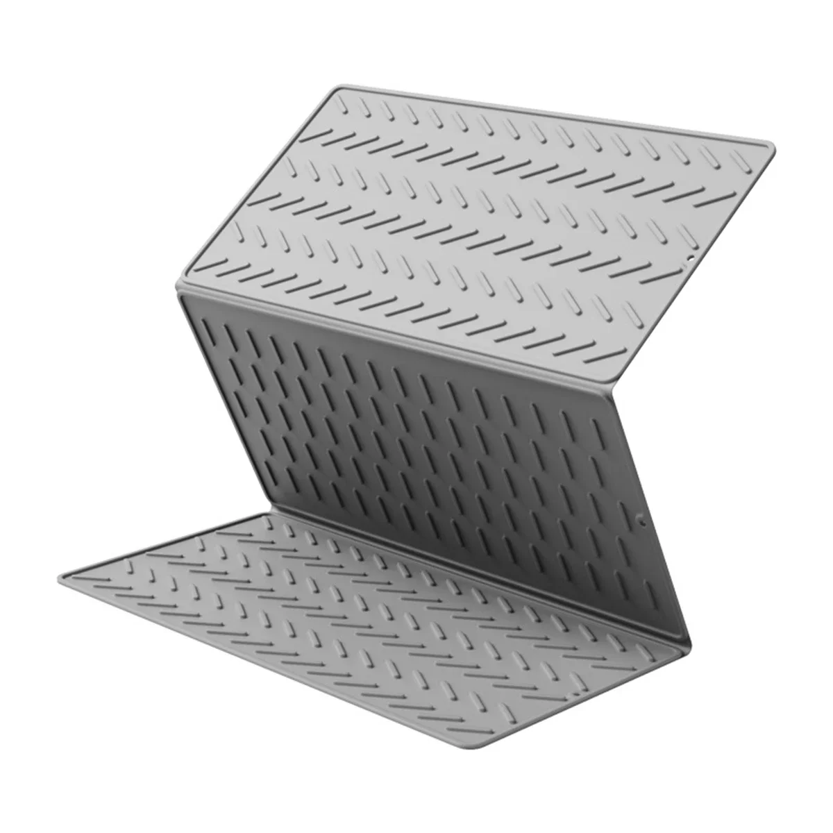 

40x20cm Foldable Kitchen Mat Drain Pad Easy Maintenance Heat Insulation Pad Hygienic Kitchen Accessory Oversized Capacity