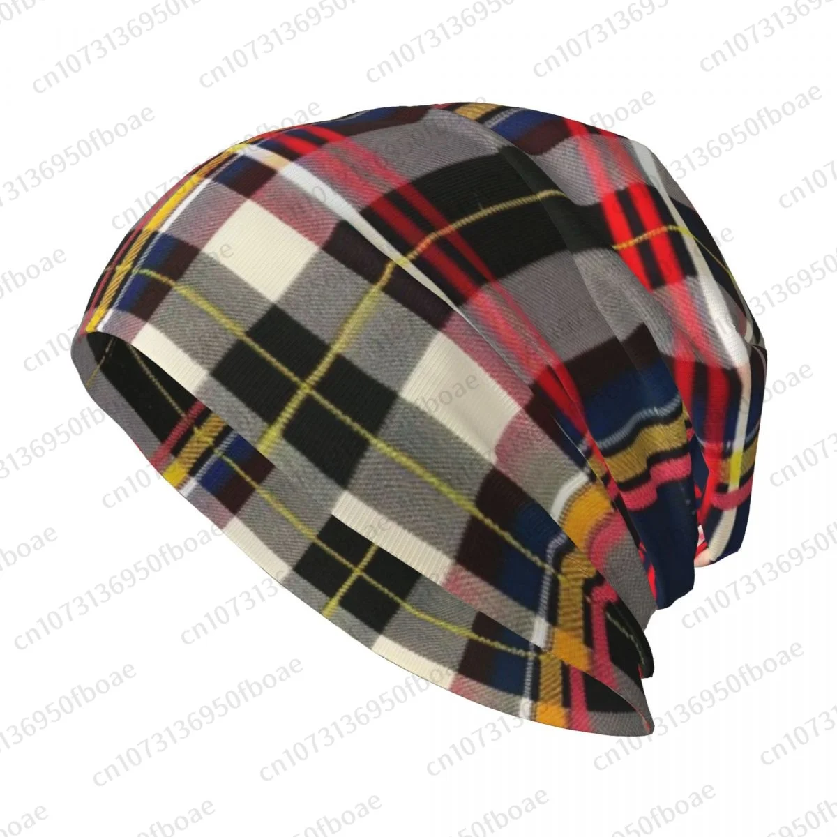 Scottish PLAID ROYAL STEWART TARTAN Beanies Cap Unisex Soft Thin Knitted Outdoor Knit Bonnet