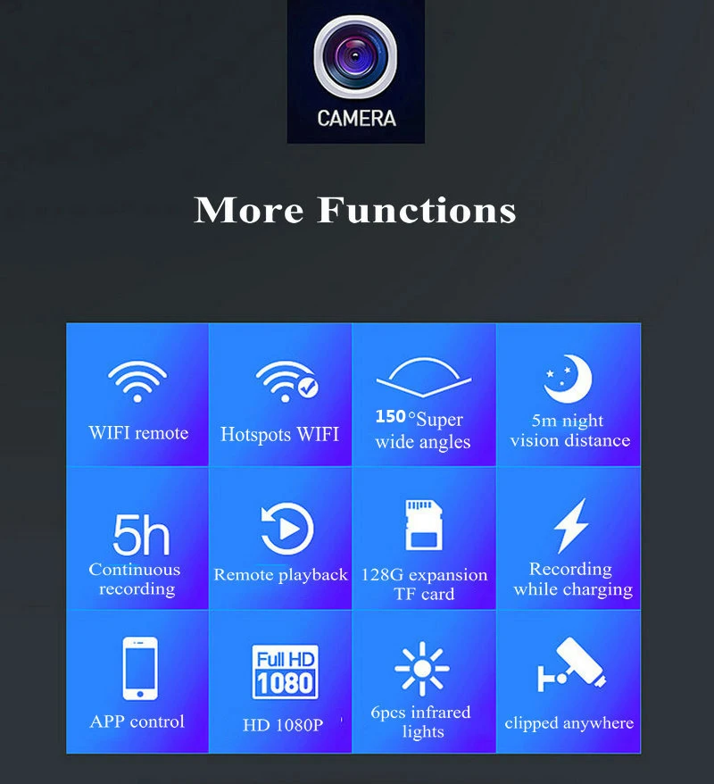 Telele A12 1080P kamera WiFi cyfrowy rejestrator wideo kamera noktowizyjna miniaturowe kamery DVR