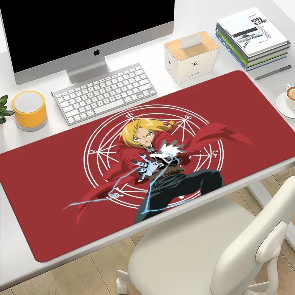 Fullmetal Alchemist Mouse Pad Gaming XL Custom HD Home Mousepad XXL keyboard pad Anti Slip Office Carpet Soft Computer Table Mat