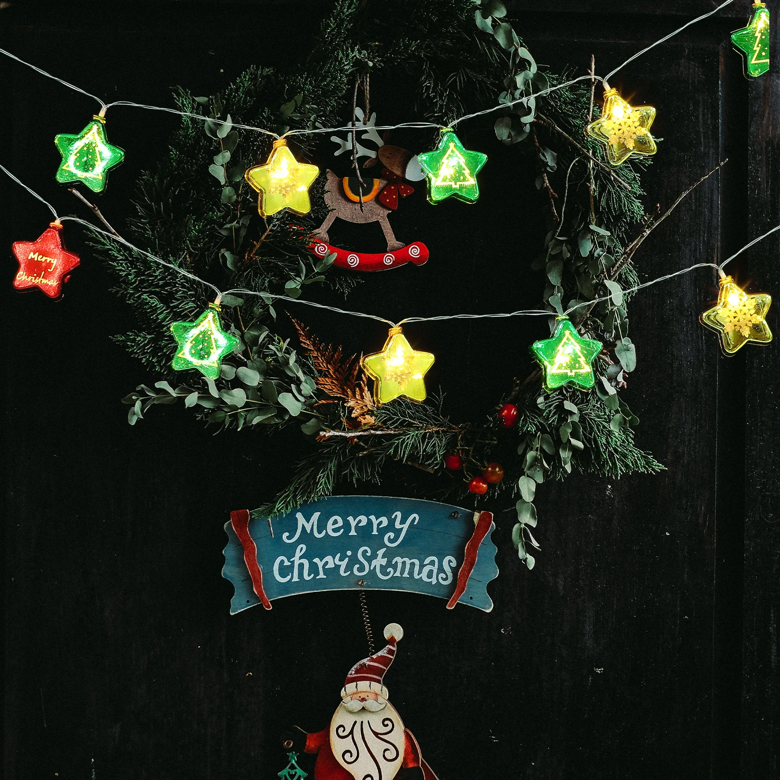 

Christmas Star String Light Exquisite LED Garland Fairy Light for Bedroom Living Room Xmas Tree Decorative Festive