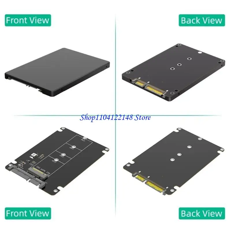 Adattatore per unità M.2 NGFF a in materiale PCB P9FA con compatibilità universale e custodia nera