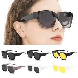 Men for Driving Riding That Can Be Worn over Other Glasses Square Shades Fit Over Glasses Sunglasses Polarized Wrap Around