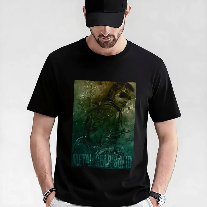 

Metal Gear Solid 0315 MGS gift t shirt for men Kojima Video game Graphic Clothes 100% cotton print tee All size tops S-6XL