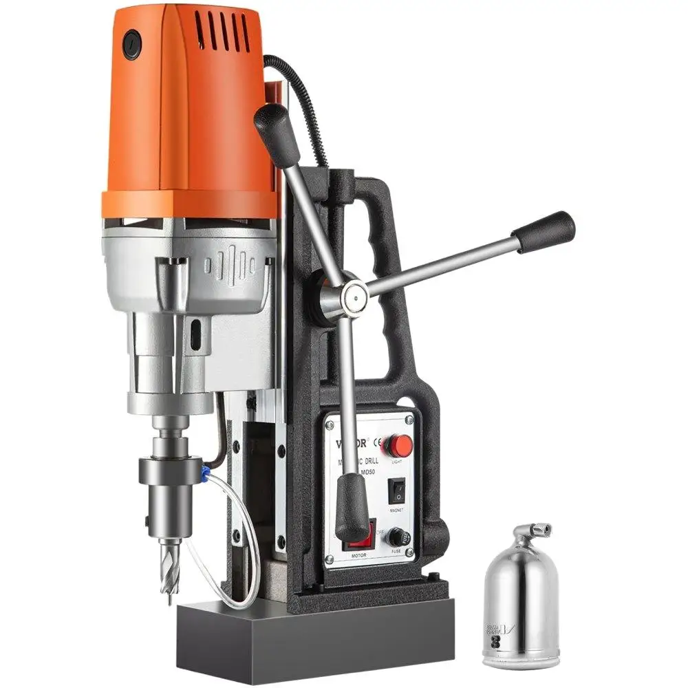 

1680W MD50 Magnetic Drill 300 RPM Spindle Electric Magnetic Drilling System with 2 Inch Boring Diameter and 2900 LBS