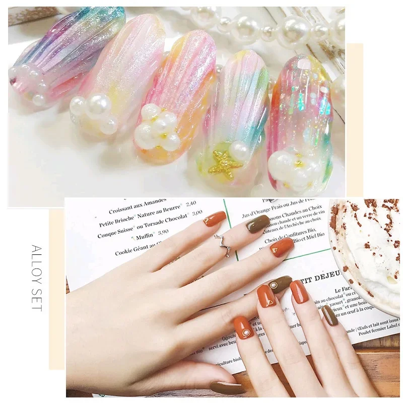 1Pc White Half Round Flatback Pearls Nail Decorations Japanese Style Ornaments For UV Gel Polish DIY Manicure Nail Art Accessori